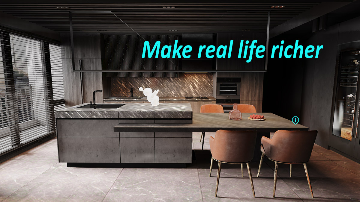 Makes real life richer with real-time 3D experiences